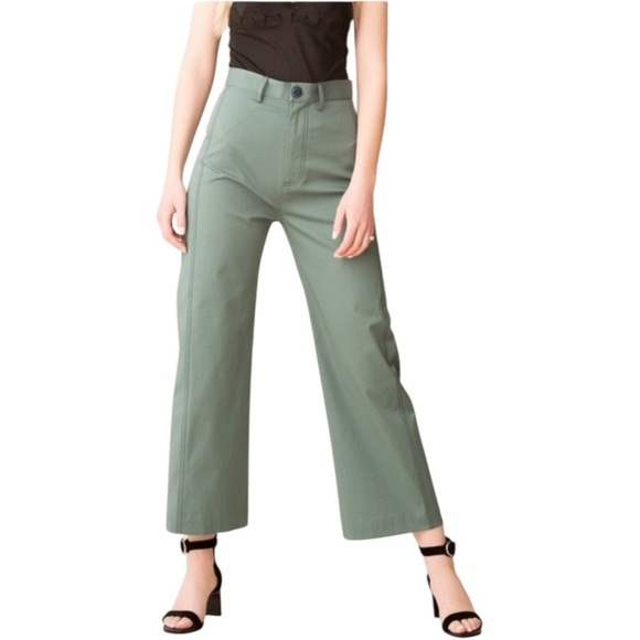 SEA NEW YORK | Sage Stella Classic Pant | Cotton High Waisted Wide Leg Chino | 4 - Picture 3 of 14